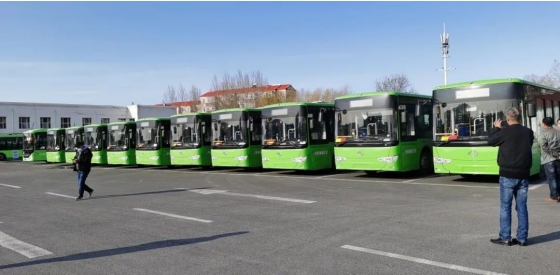 20 единиц электрических городских автобусов King Long XMQ6106 начали работу в Дацине
