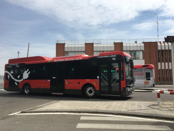 Электрический городской автобус King Long появился на испанском рынке
