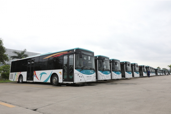 В столице Новой Каледонии заработали 78 единиц великолепных городских автобусов King Long City.
