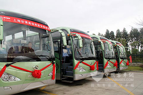 Автобусы Kinglong: транспортные средства, предназначенные для павильона Xiamen на Всемирной выставке