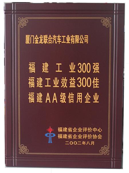 300 лучших отраслей промышленности в провинции Фуцзянь

